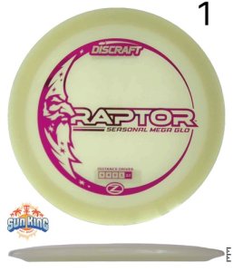 Discraft Z Seasonal Mega Glo Raptor