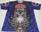 Sublimated Moisture Wicking Short Sleeve Jersey (Chains for Brains Jersey - Dark Red/White/Dark Blue)